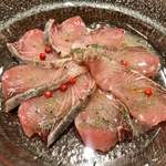鉄板DINING KEN - 鹿児島産ツムブリのカルパッチョ