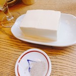 かぶと - 濃い豆乳味の良いお豆腐。選択制のお料理でした。