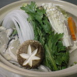 Katsugyo Nabeshima - 味噌仕立ての牡蠣鍋。北風が身にしみる季節は、熱々鍋と熱燗で。冬季限定です。