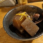 天史朗鮨 - お通し（イカ大根）