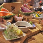 福岡 炉端もん - 刺身盛り合わせ