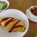 ミスタームーン - オムライスとマカロニグラタンランチ！