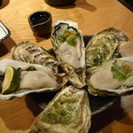 石臼挽き手打 蕎楽亭 - 生牡蠣