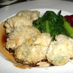 アカツキ - 北海道産　鱈の白子のパン粉焼き バルサミコソース