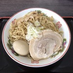 自家製太麺 渡辺 - ★★★½☆ 小辛油ソバ（300g）、730円。味玉、クーポン券使用。