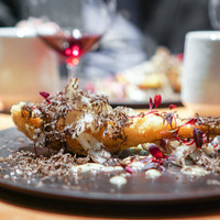 FORNO - 赤崎産 穴子 ～フリット/黒トリュフとゴボウのピクルス～