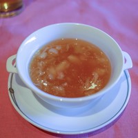 中国飯店 富麗華 - ☆キヌガサ茸と海鮮とフカヒレのスープ