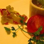 黄鶴 - ランチ　調理長おすすめコース　４５００円（税込）前菜四種盛り合わせのアップ【２０１９年３月】