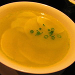 黄鶴 - ランチ　調理長おすすめコース　４５００円（税込）薄切り春筍のスープのアップ【２０１９年３月】