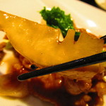 黄鶴 - ランチ　調理長おすすめコース　４５００円（税込）豚肉と春筍のオイスターソース炒めのアップ【２０１９年３月】