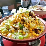 らーめん家 コトブキ - ゴマ野菜らーめん（ゴマ濃い目・ネギ増し・コーントッピング）