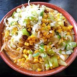 らーめん家 コトブキ - ゴマ野菜らーめん（ゴマ濃い目・ネギ増し・コーントッピング）