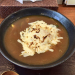 京のカレーうどん味味香 - ●豚角煮カレーうどん¥1080税込
辛さ普通
トッピングは
・麺大盛 +¥140税込
・焼きチーズ+¥162税込
計¥1382税込