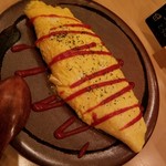 ゆるり家 - きのことベーコンのオムレツ 700円