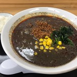 Tantanmennomise marutan - 味噌坦々麺黒ゴマ820円+2辛30円+半ライス無料(スタンプ)