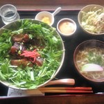 カフェ月星 - ミナのカメカメーランチソーキ丼ver.