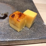 広典 - たまご 奥が海老の風味 手前がクレームブリュレ風