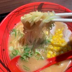 風神雷神 RA-MEN - 炒飯セットの味噌ラーメン 風神ラーメンよりチャーシューが少ないですね