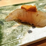 ひらまつ - 平目（馬糞雲丹）