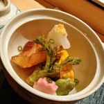 ひらまつ - きんき素揚げ