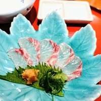 天ぷら 川辰 - 鯛の薄造り❗(*^ー^)ノ♪