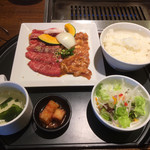 焼肉 笑山門 - ランチ和牛+せせりのセット