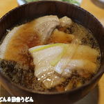 手打うどん 松屋 - 肉汁