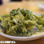 手打うどん 松屋 - 春菊天