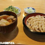 手打うどん 松屋 - 肉汁もり+春菊天