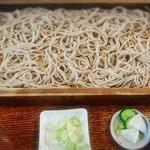 手打ちそば 羽前屋 - 羽前そば(1人半もり)は800円