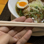 汁そばといろ - 割り箸が太くて最高