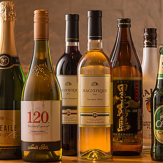 紹興酒や焼酎、日本酒など…約130種類をご提供◎