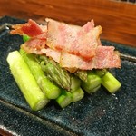 鉄板焼 ふじいさん - アスパラ『さぬきのめざめ』