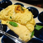 鉄板焼 ふじいさん - 『生ウニと季節野菜のオムレツ』