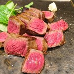 鉄板焼 ふじいさん - 『黒毛和牛オリーブ牛の赤身ステーキ100ｇ＋α』