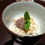 馳走 啐啄一十  - ⑳胡麻プリンの小豆餡のせ