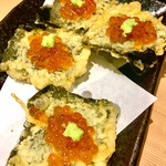 天ぷらとワイン 小島 - いくらカナッペ