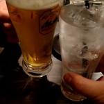 Jidori Sengyo Koshitsu Izakaya Momijiya - 乾杯～！