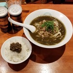 麺屋 六感堂 - 担々麺ブラック（フキノトウ味噌使用）＋ばっけ味噌飯