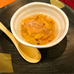 いか清 大門 - アテに活バフンウニ生刺　調味料ナシで美味しい！