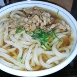 角中うどん店 - 肉うどんです