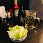 串屋横丁 - お通し/ホッピーセット(白)