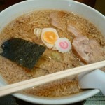 アコーレ越らーめん - W背脂煮干ラーメン　こってり2玉