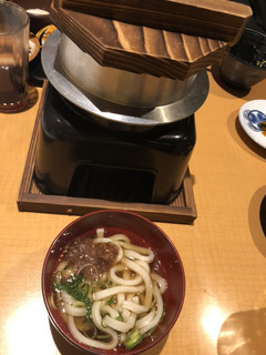 ピュア菜 - うどんとともに
釜めしの炊きあがり待ち