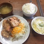 鉄板焼き しつらえ - 本日のランチ(とりから) 500円