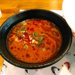 えびくらぶ - 相変わらずドロドロの鶏×甘海老の頭メインのつけ汁。