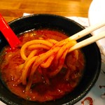 えびくらぶ - ドロドロのスープが麺に良く絡む。