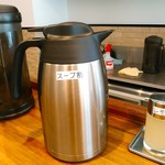 えびくらぶ - スープ割はレモンを煮出したレモン湯で、つけ汁が超濃厚なので、敢えてお出汁にはしなかったみたい。