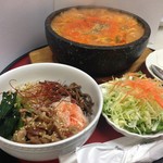 korean煮込みうどん&ミニビビンバセット