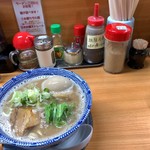 湯元 - ラーメン・ミニ＋味玉（500円＋再訪クーポン）